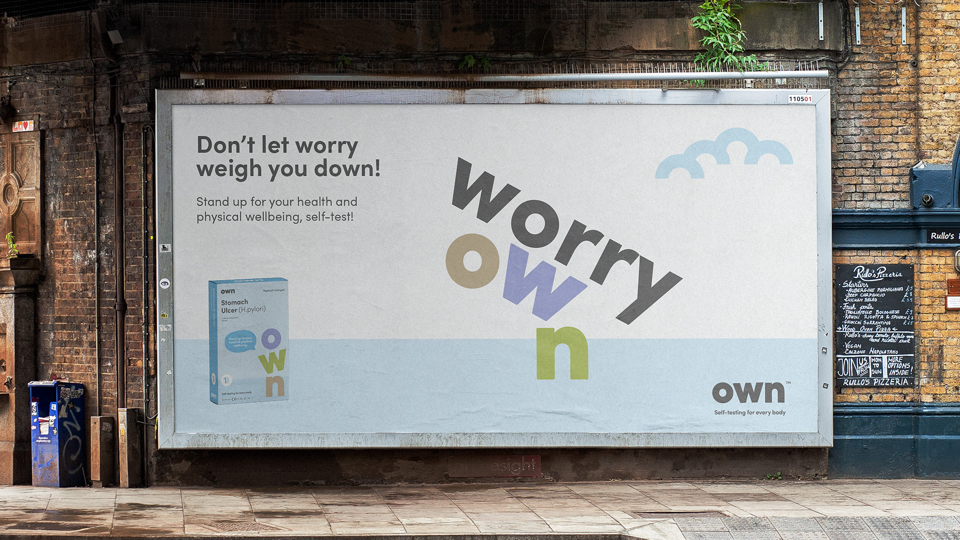 Own Self-testing billboard advertisement