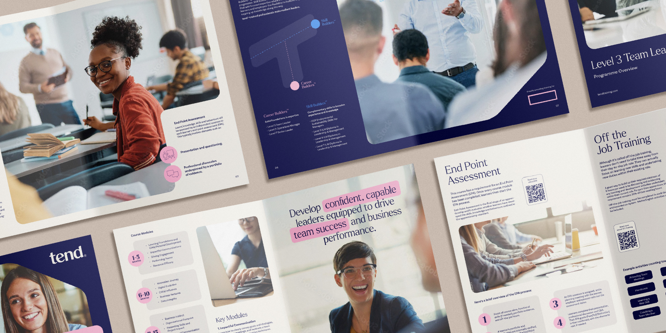 Tend rebrand literature examples