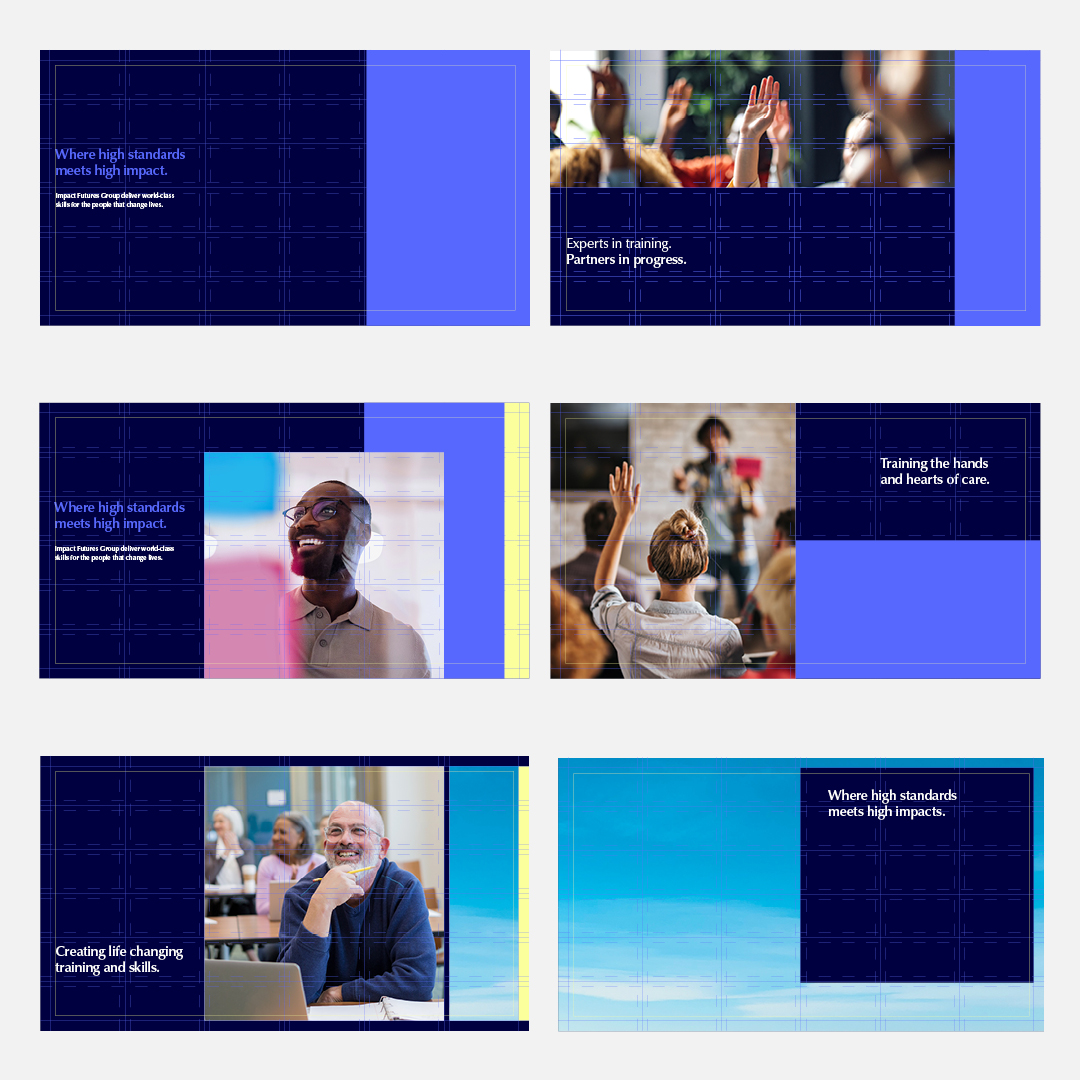 Impact Futures Group Rebrand layout guide