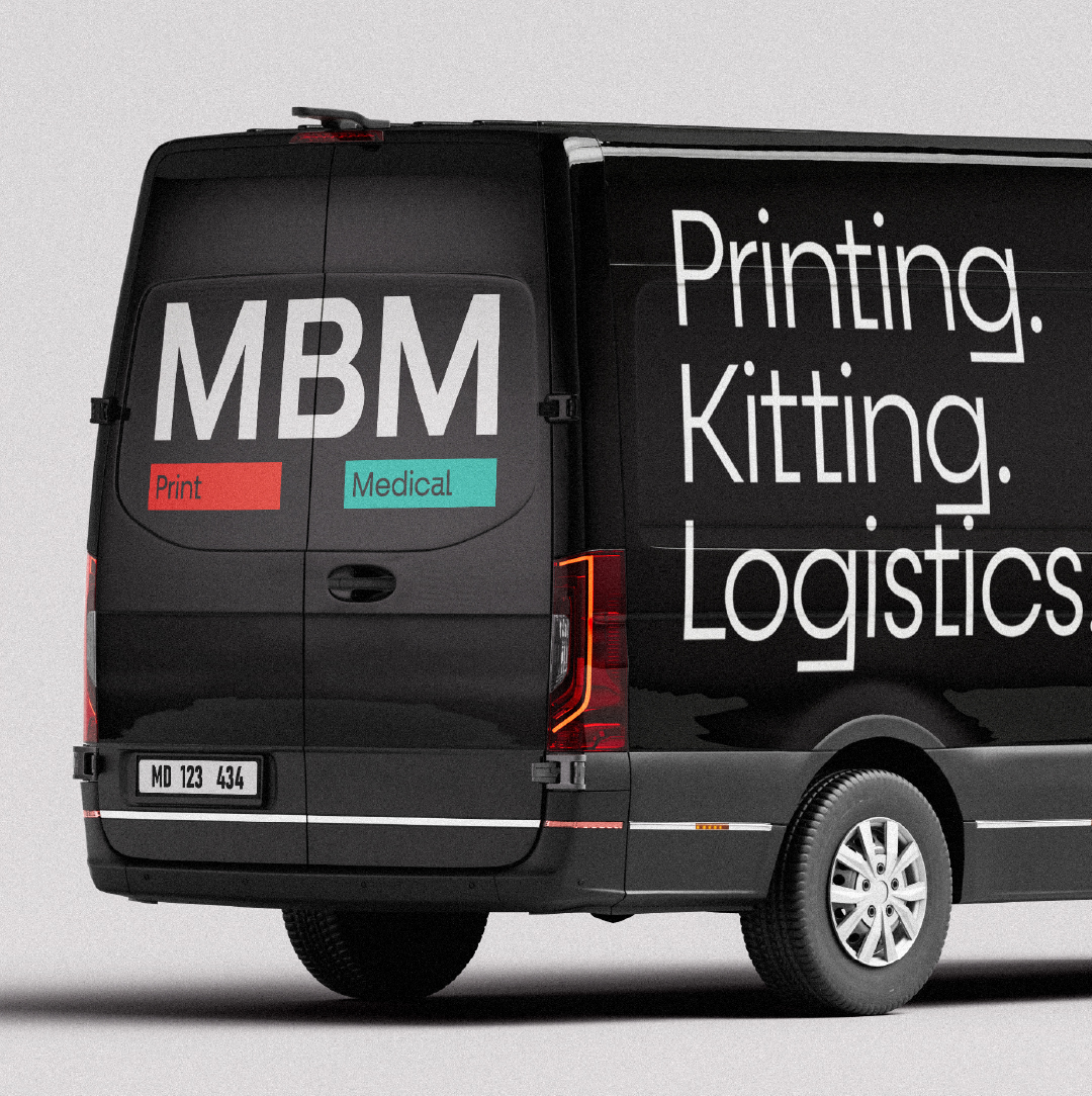 MBM Print Rebrand Van Livery Design