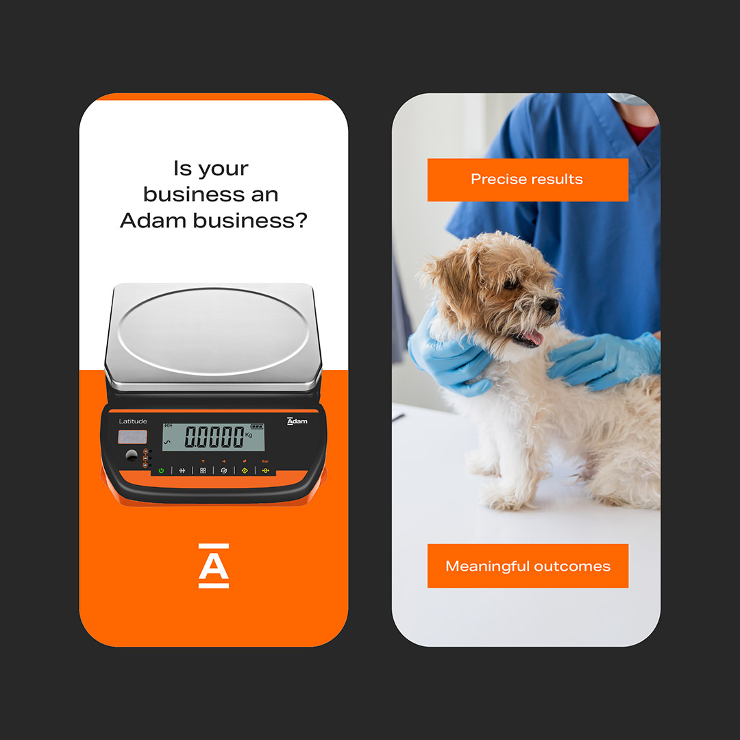 Adam Equipment rebrand social graphics